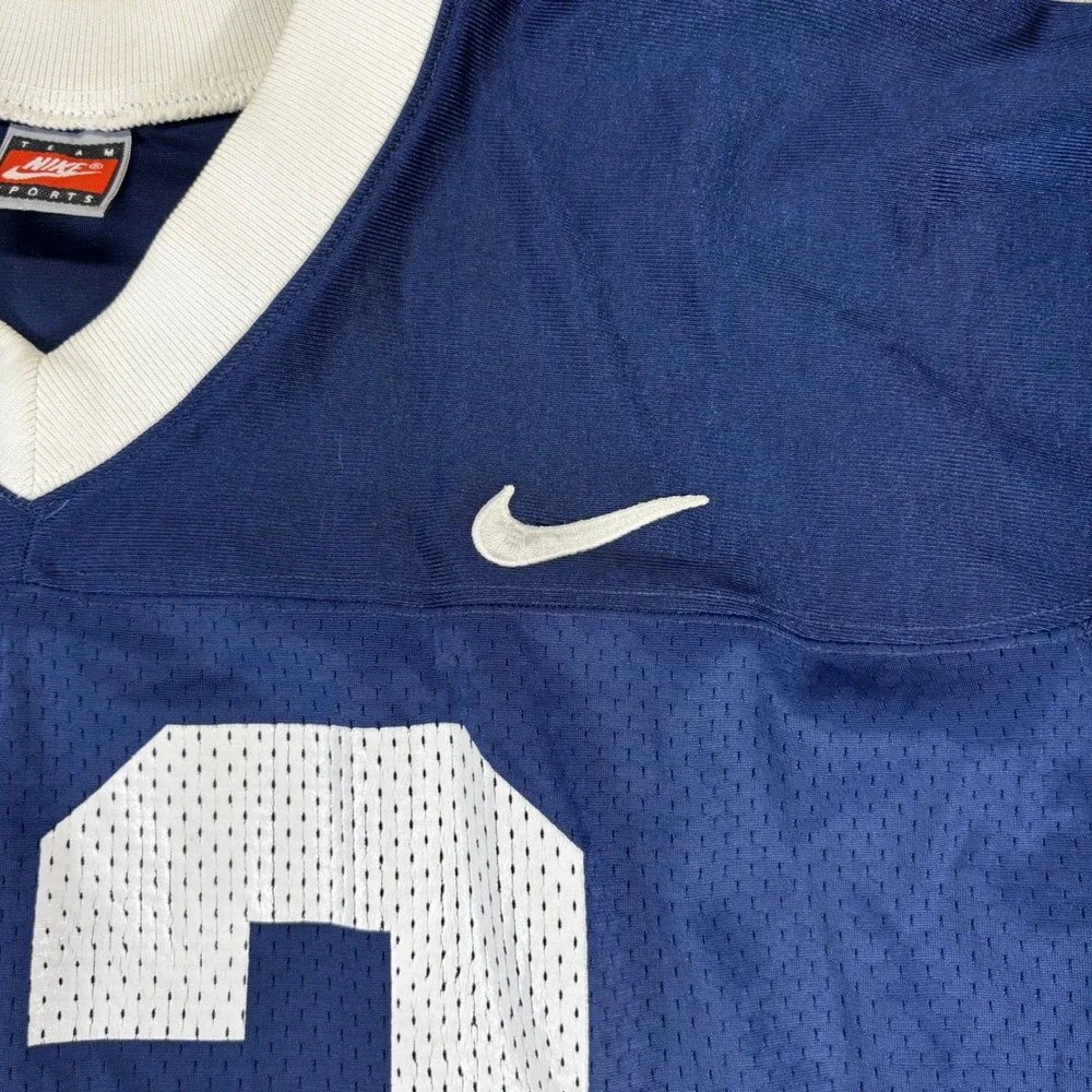 Vintage Nike Football Jersey Mens L Navy Blue Made in USA Mesh‎ Number 32 Style